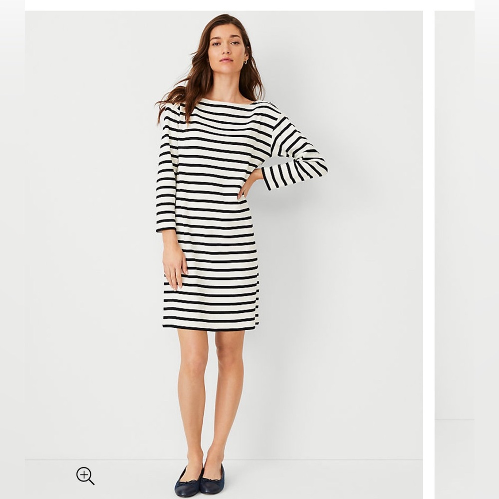 NWT Ann Taylor Weekend Striped Shift Dress